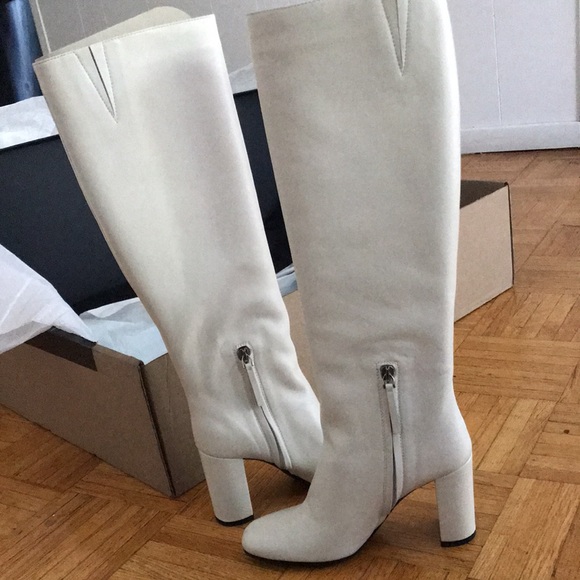 Brand new knee high theory boots (white) - Picture 2 of 2